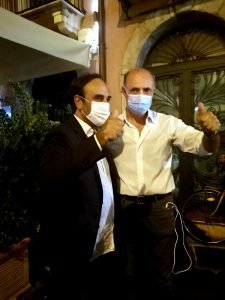 Pino Galluzzo e il neo sindaco di Milazzo Pippo Midili