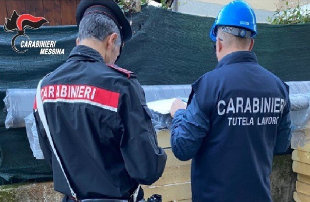 carabinieri lavoro edile cantieri